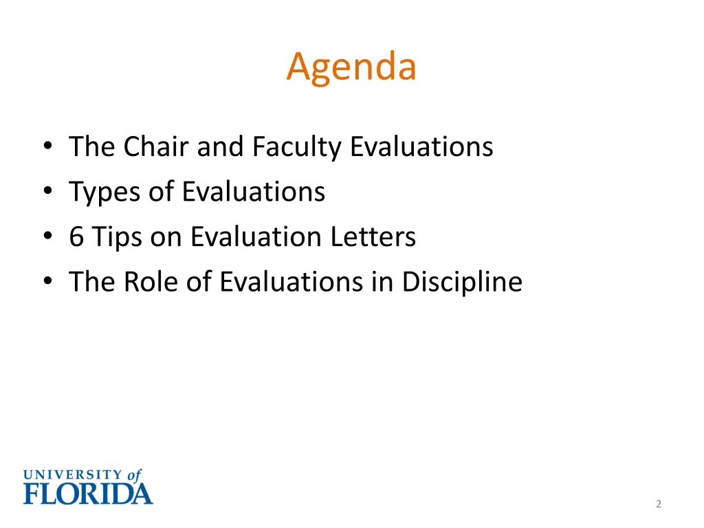 agenda