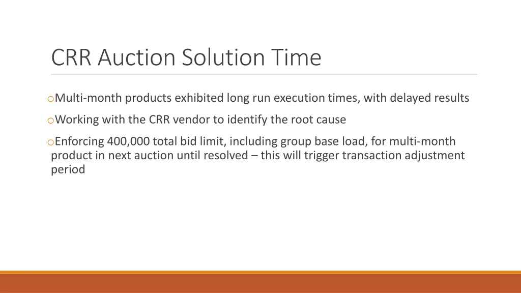 crr auction solution time