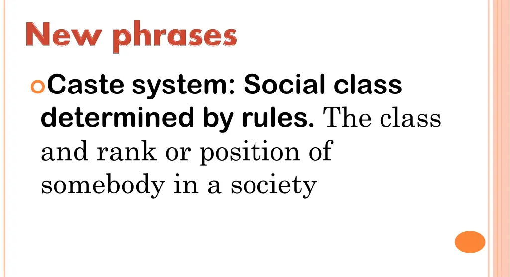 caste system social class determined by rules