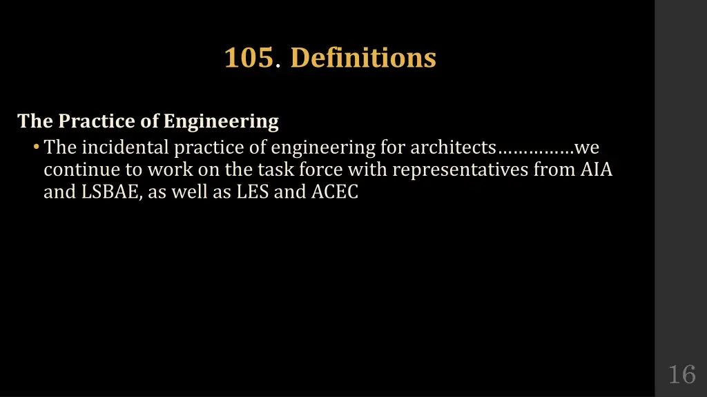 105 definitions