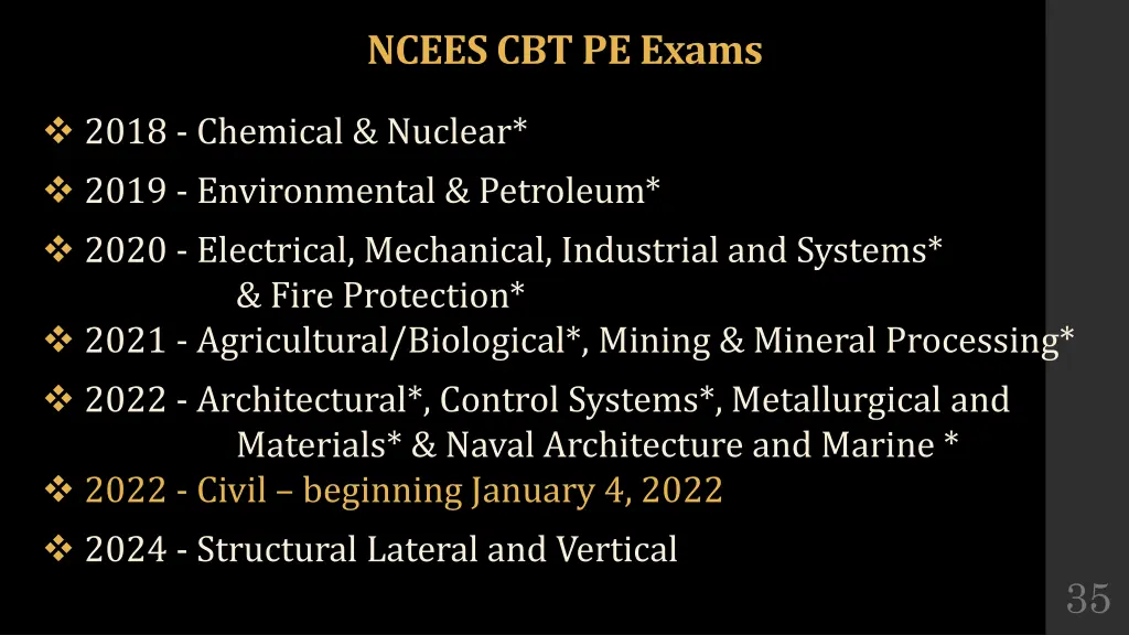 ncees cbt pe exams