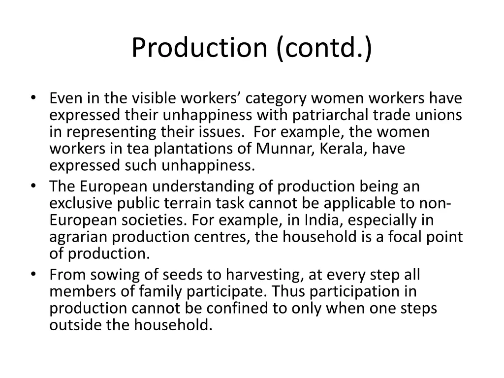 production contd 2