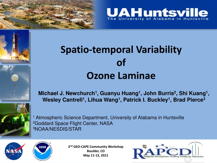 spatio temporal variability of ozone laminae