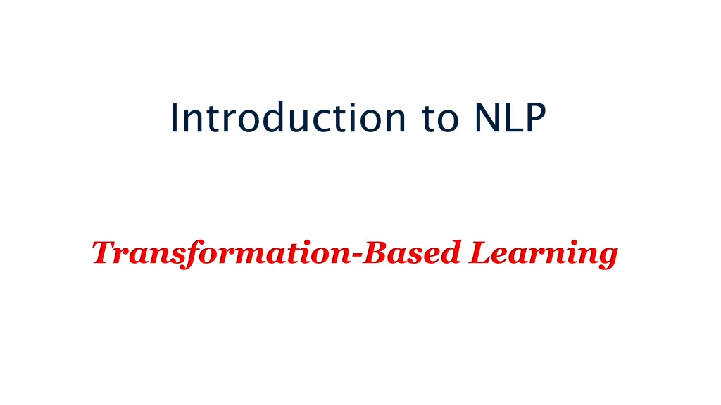 introduction to nlp 1