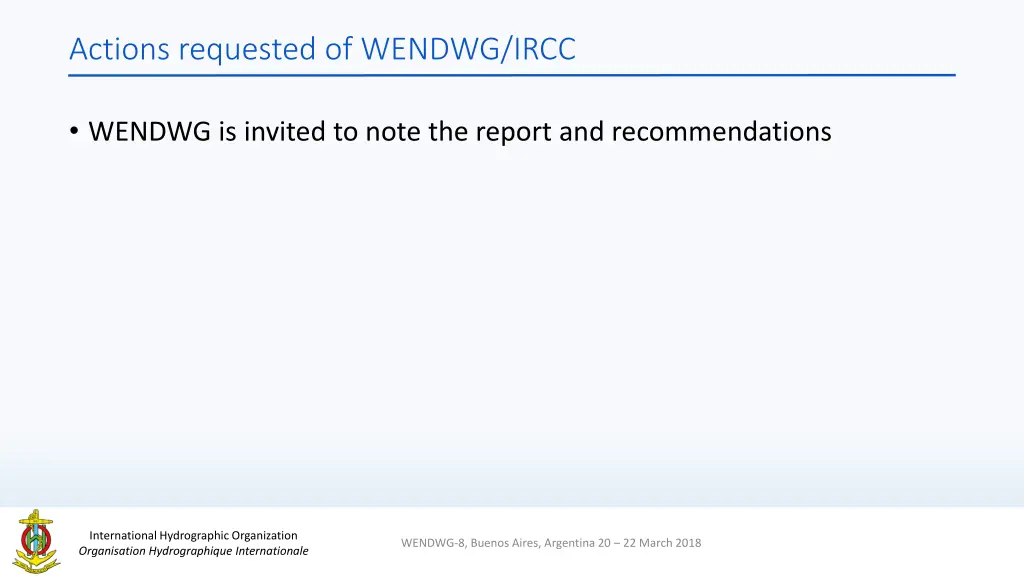 actions requested of wendwg ircc