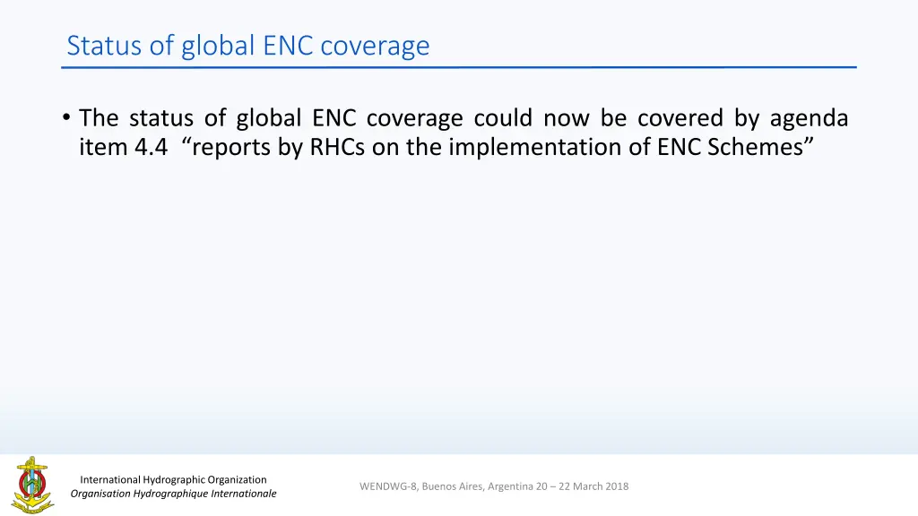 status of global enc coverage
