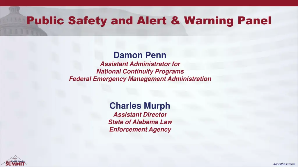 public safety and alert warning panel