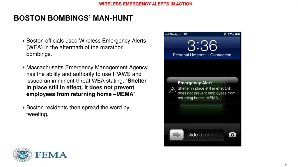wireless emergency alerts in action
