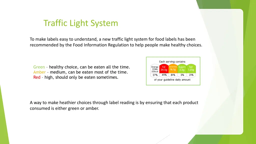 traffic light system