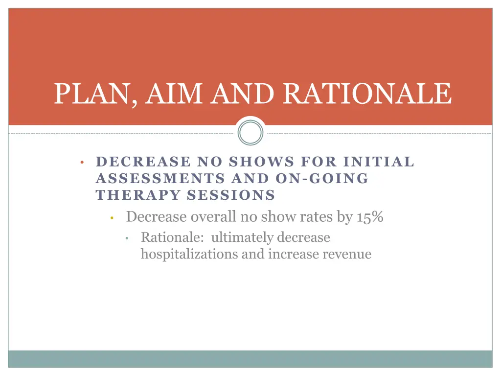 plan aim and rationale
