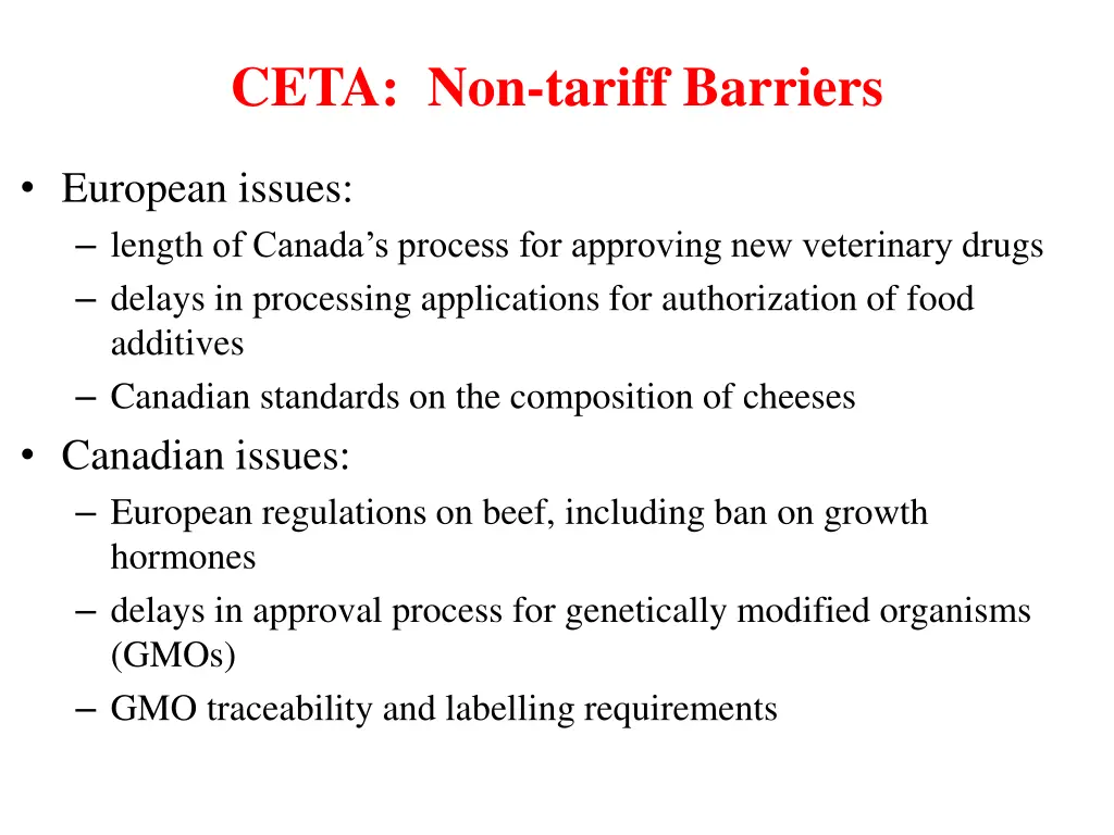 ceta non tariff barriers