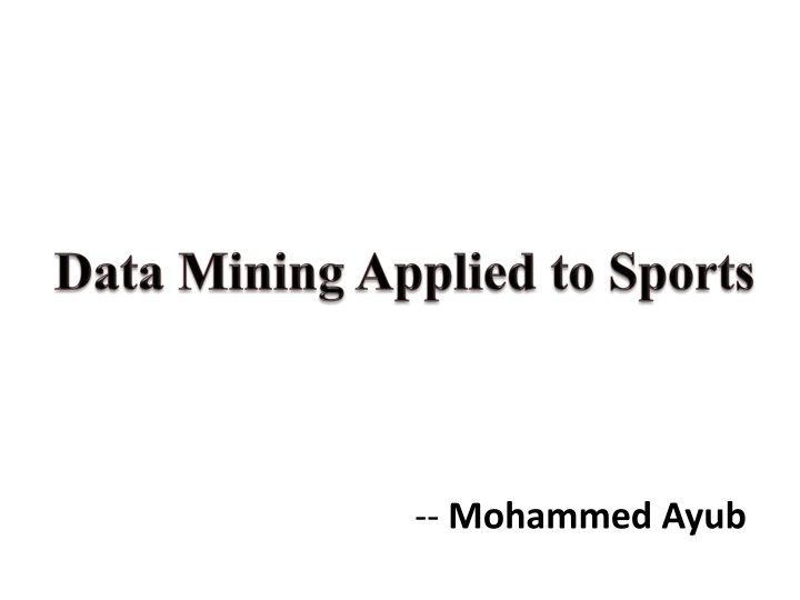 mohammed ayub