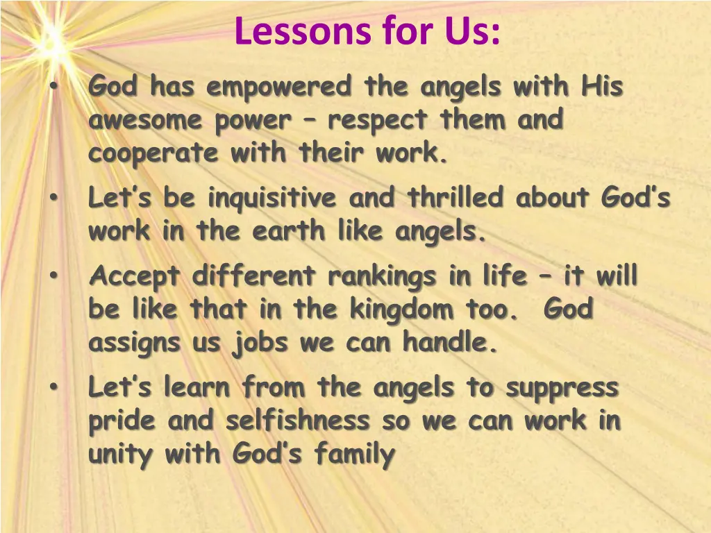 lessons for us