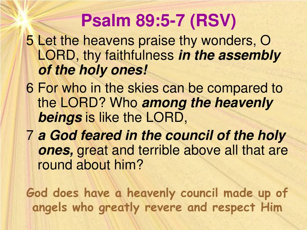 psalm 89 5 7 rsv 5 let the heavens praise