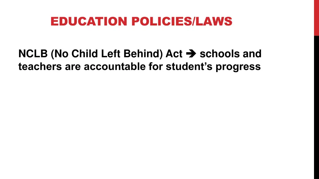 education policies laws