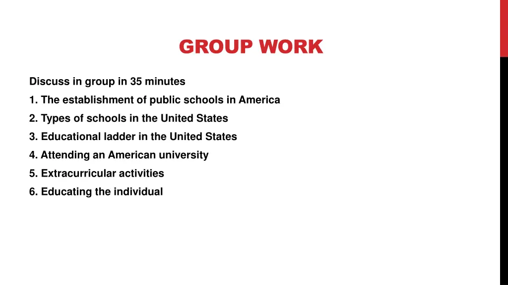 group work