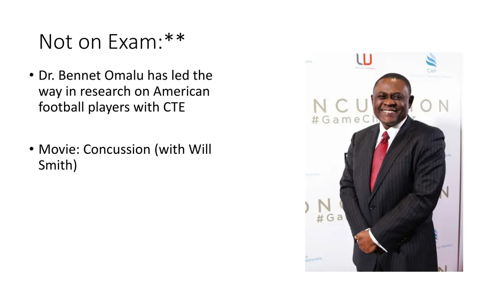 not on exam