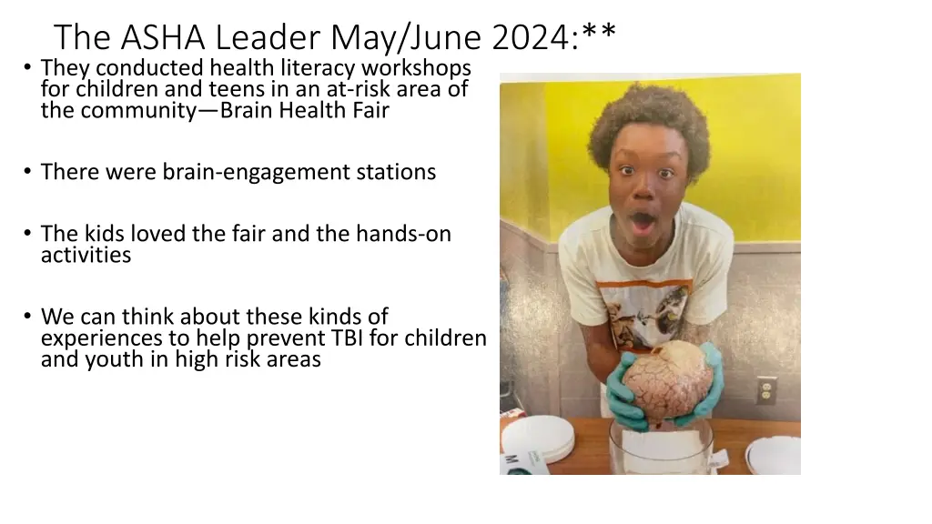 the asha leader may june 2024 they conducted