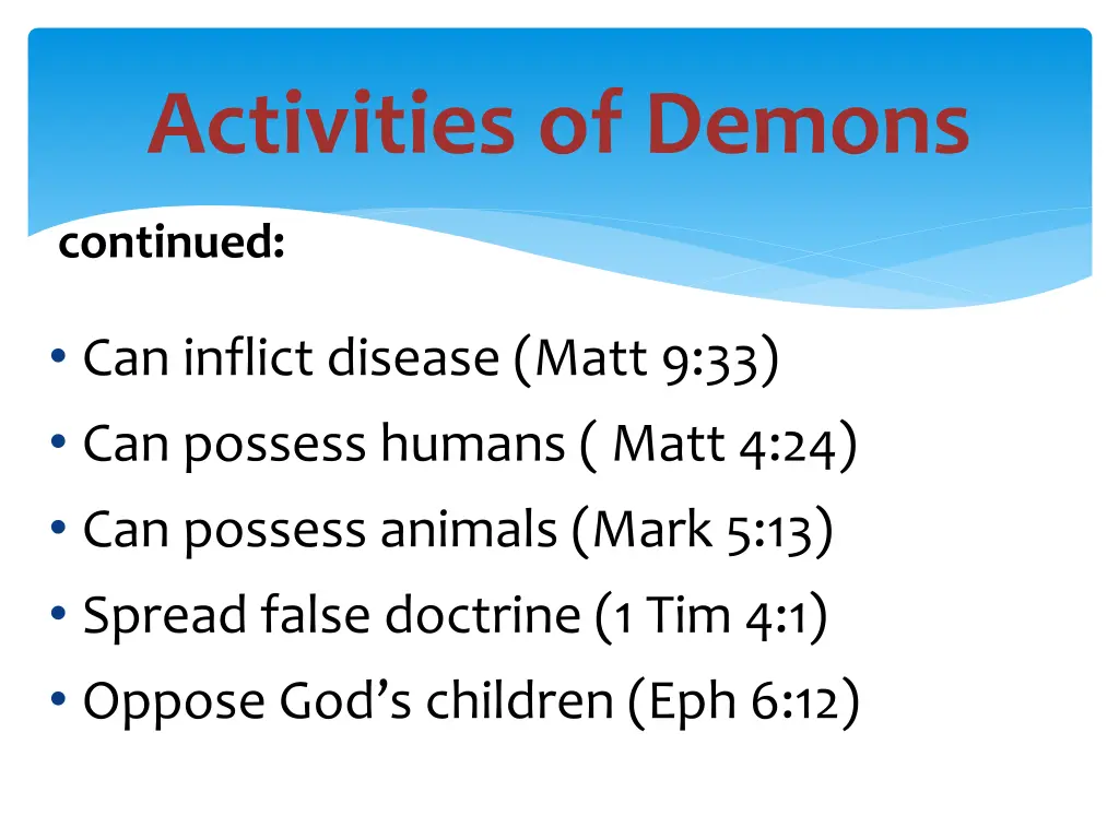 activities of demons 1
