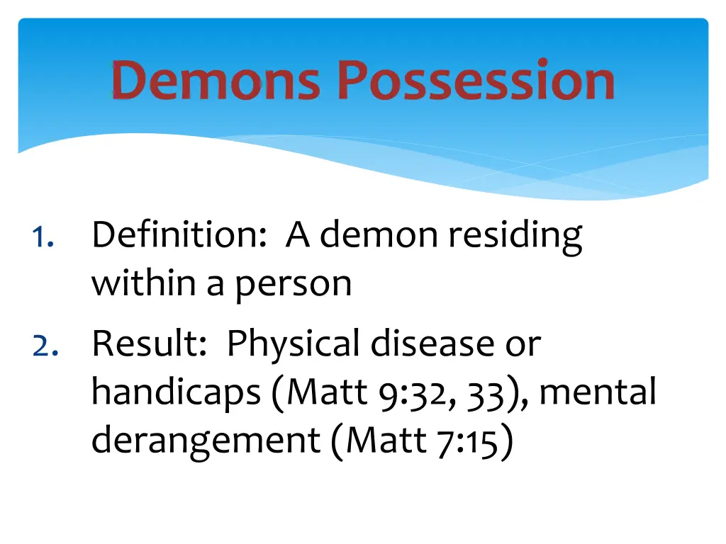 demons possession