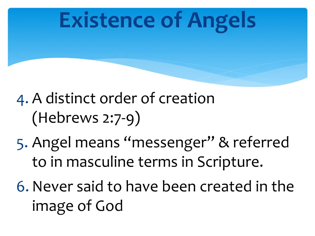 existence of angels 1