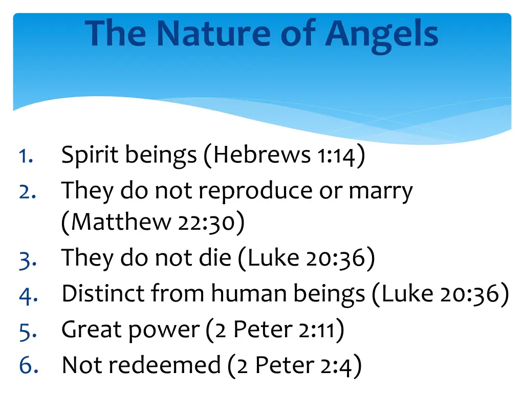 the nature of angels