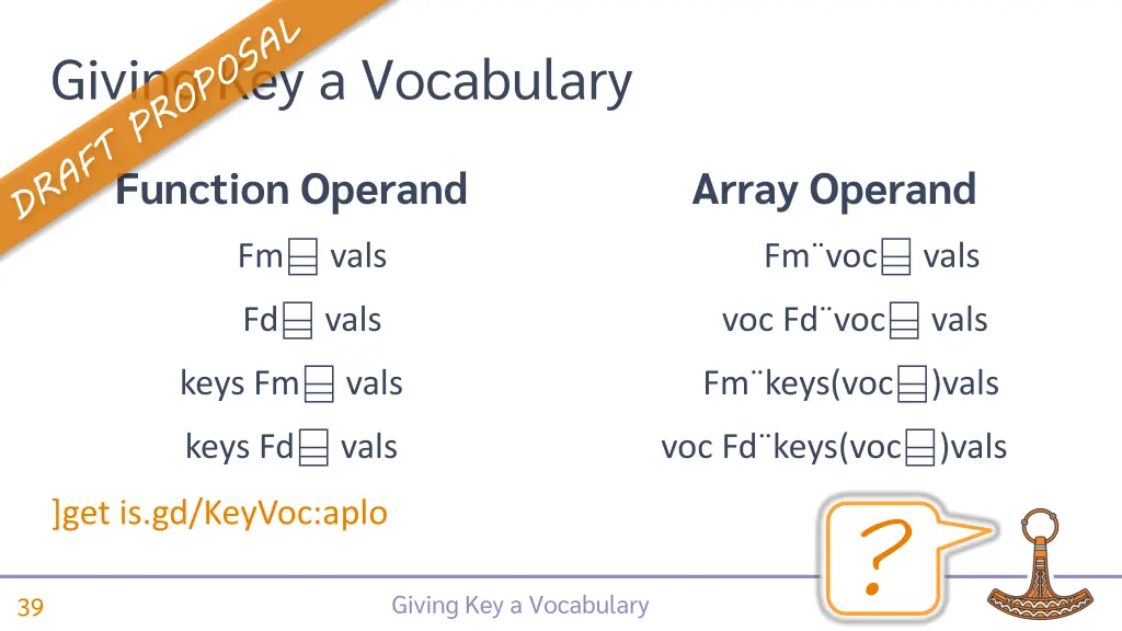 giving key a vocabulary 1