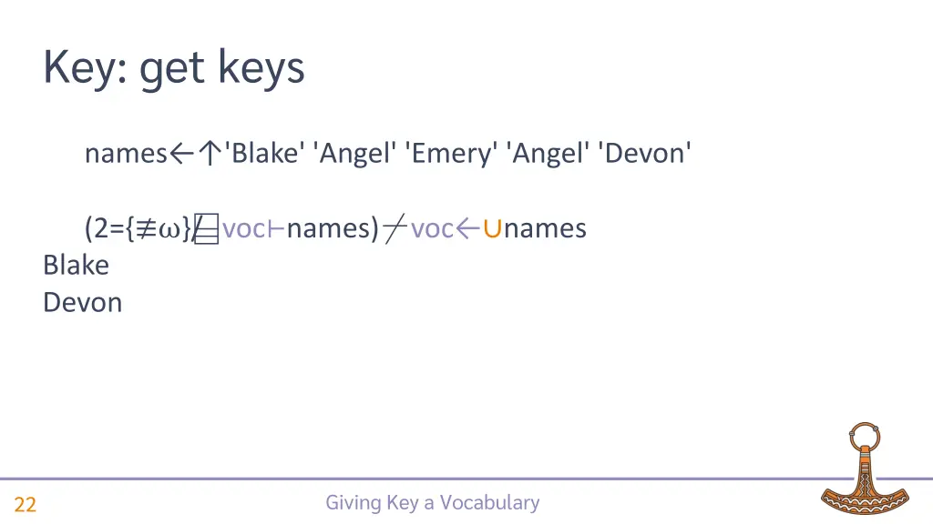 key get keys 10
