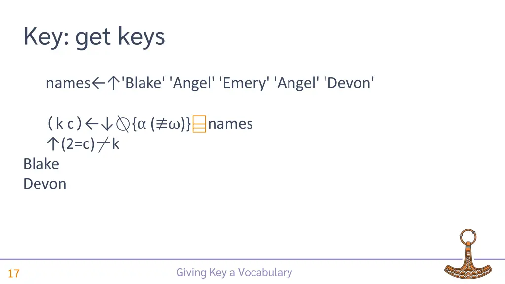 key get keys 6