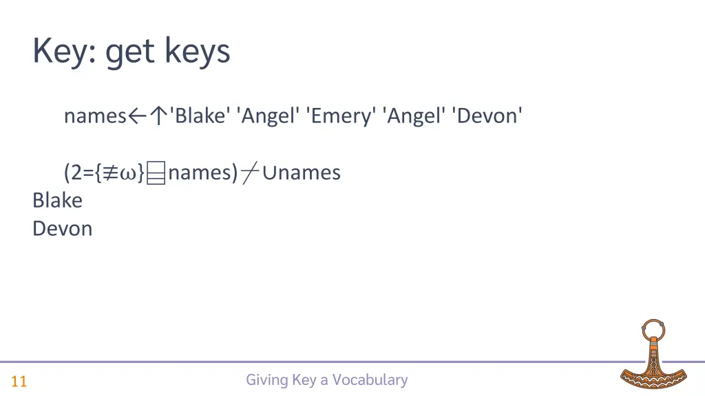 key get keys