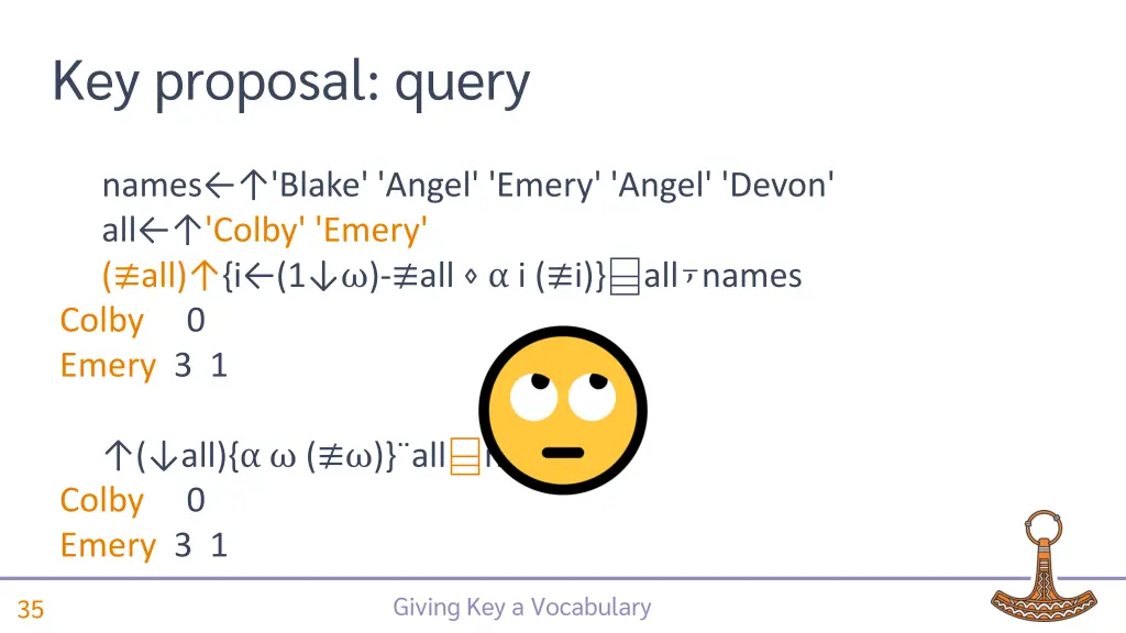 key proposal query