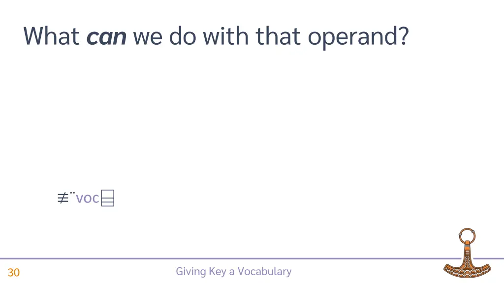 what can we do with that operand 5