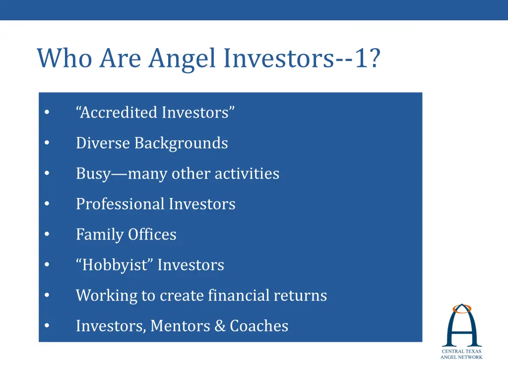 who are angel investors 1