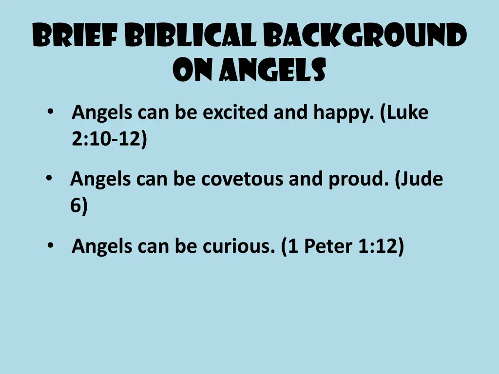 brief biblical background on angels 1