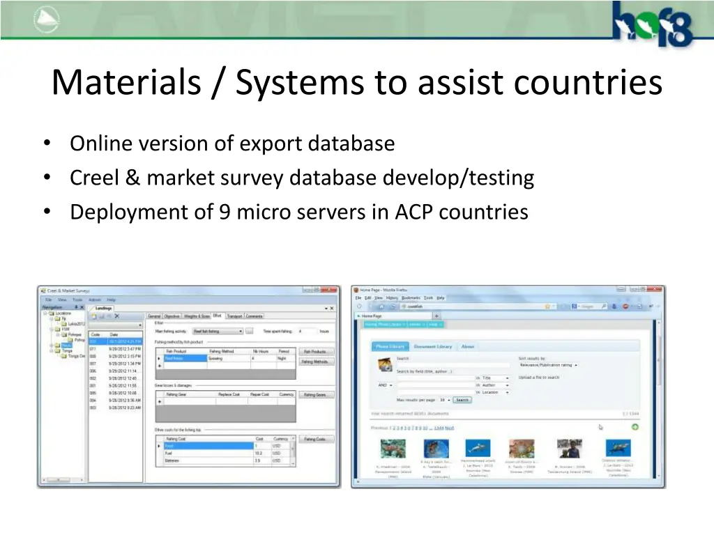 materials systems to assist countries 1