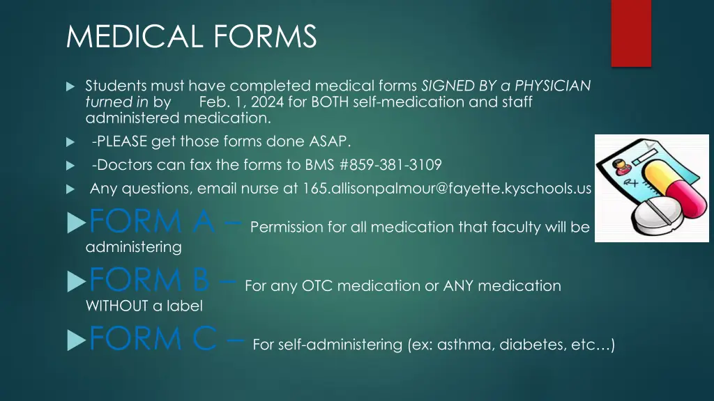 medical forms