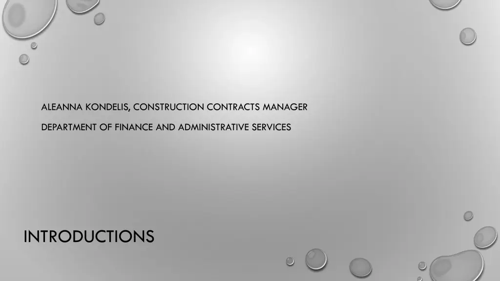 aleanna kondelis construction contracts manager