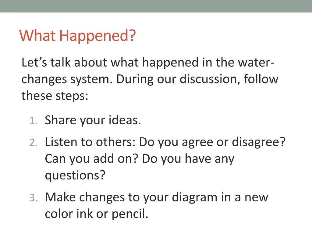 what happened