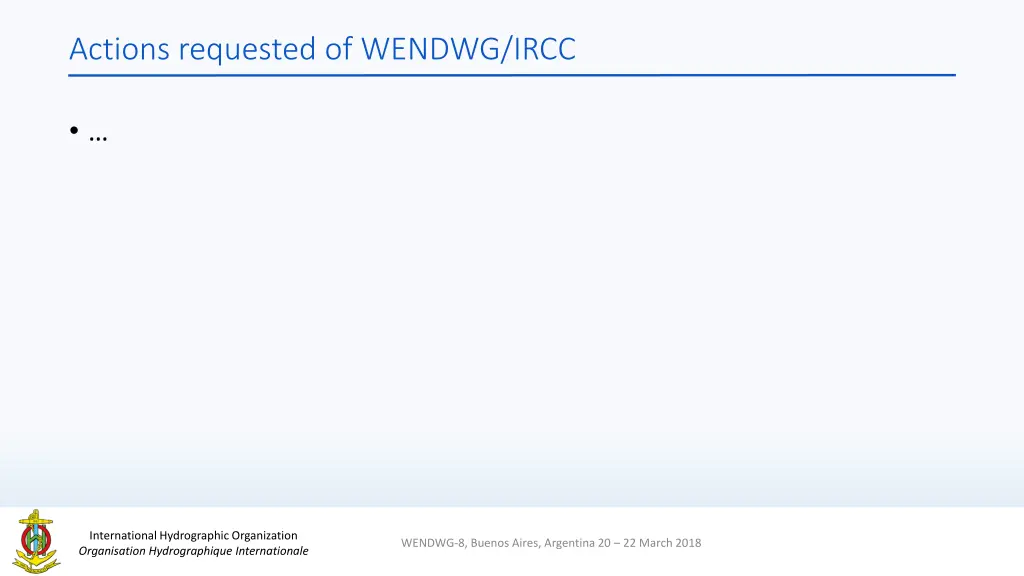 actions requested of wendwg ircc