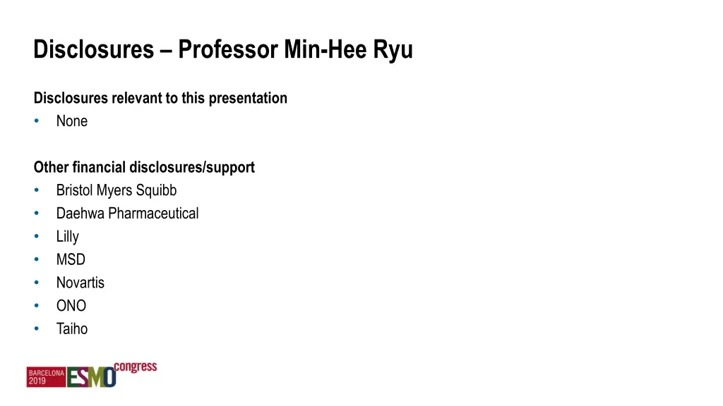 disclosures professor min hee ryu