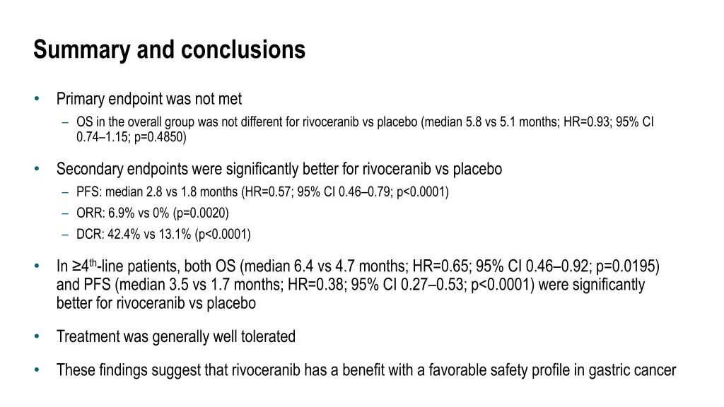 summary and conclusions