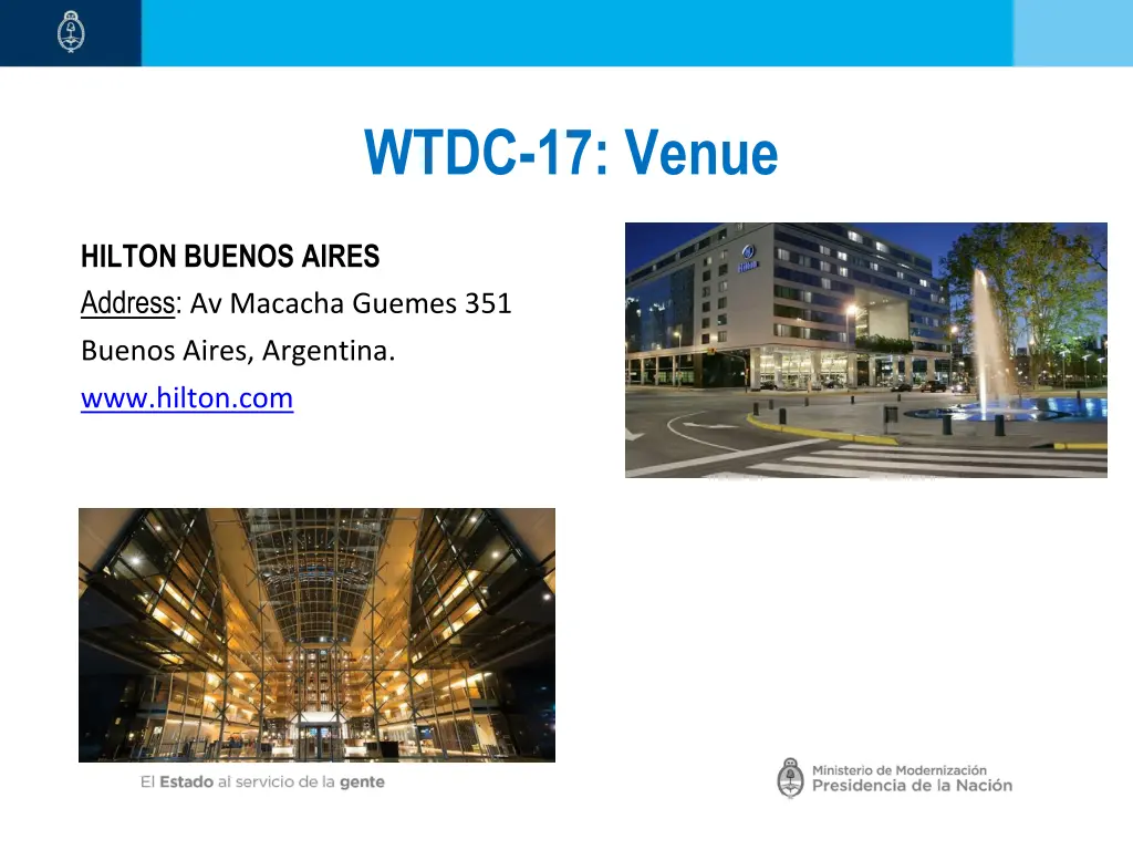 wtdc 17 venue