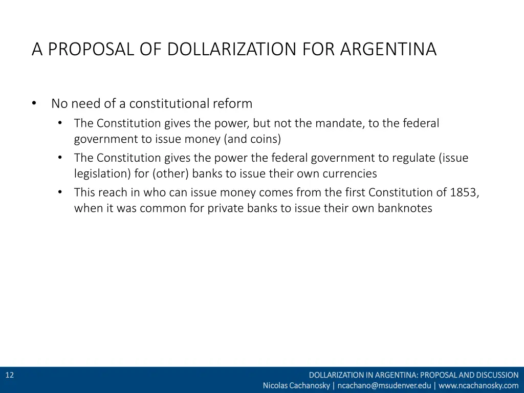a proposal of dollarization for argentina 3