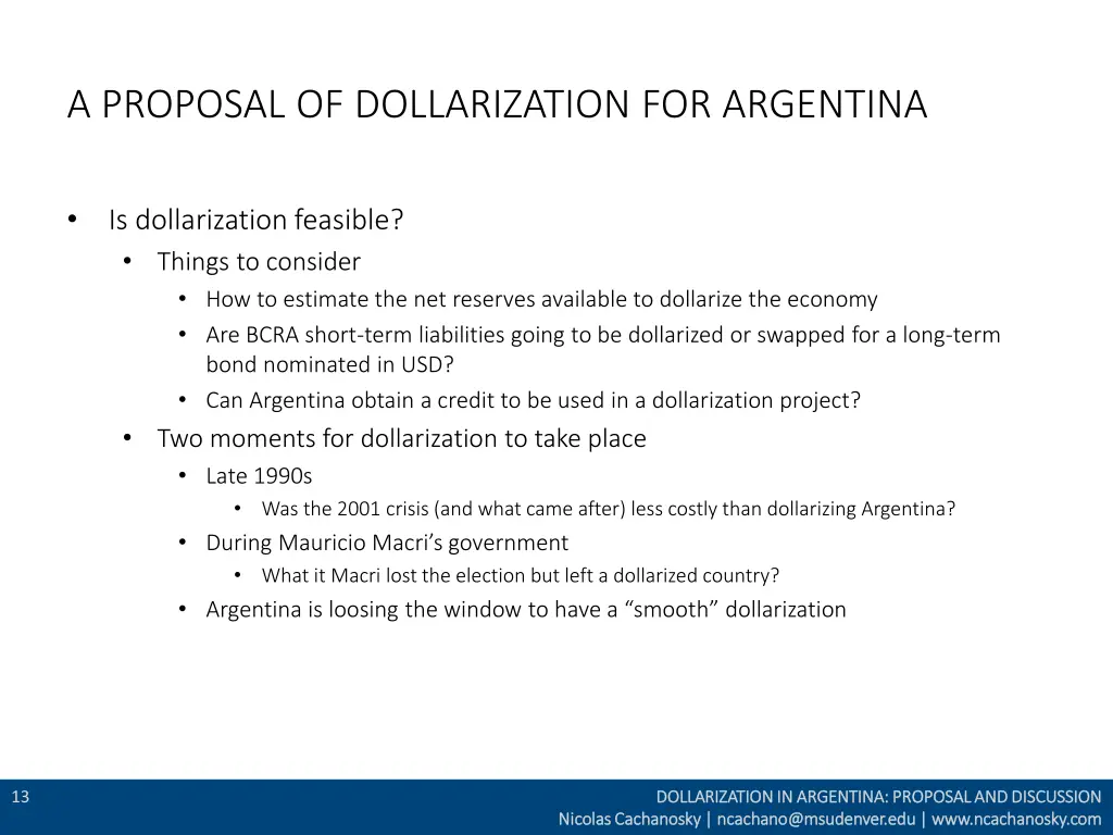 a proposal of dollarization for argentina 4