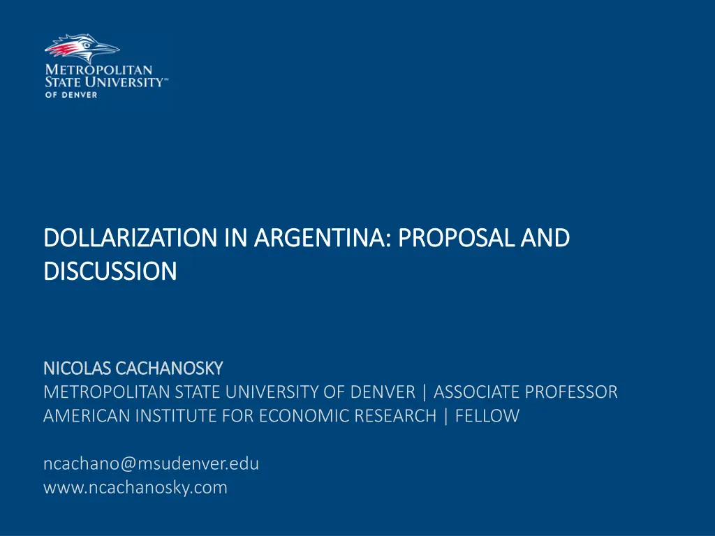 dollarization dollarization in argentina proposal