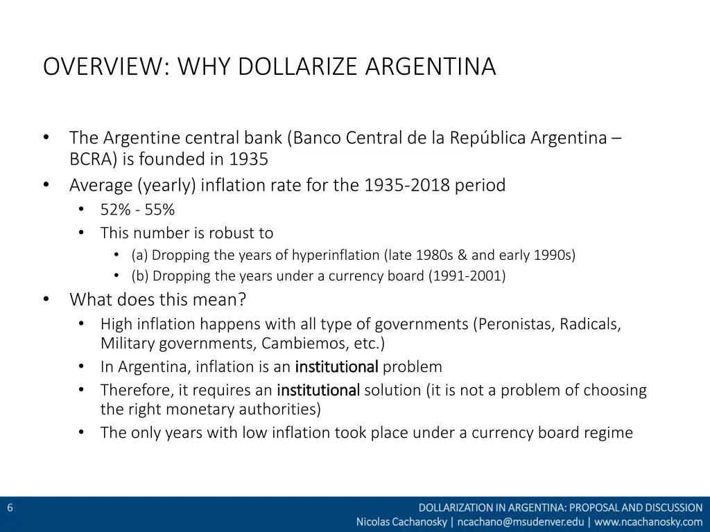 overview why dollarize argentina 3