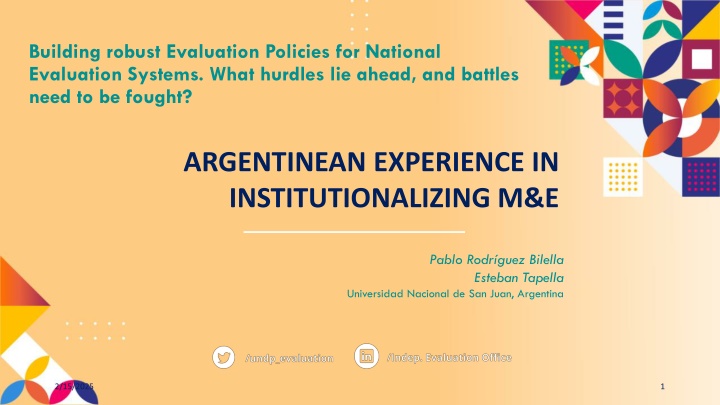 building robust evaluation policies for national