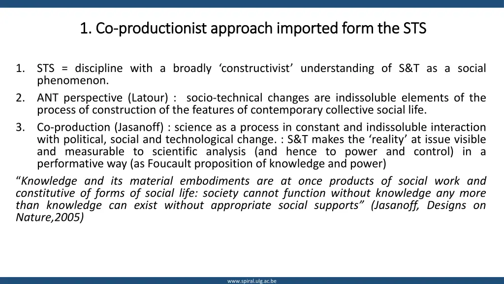 1 1 co co productionist productionist approach