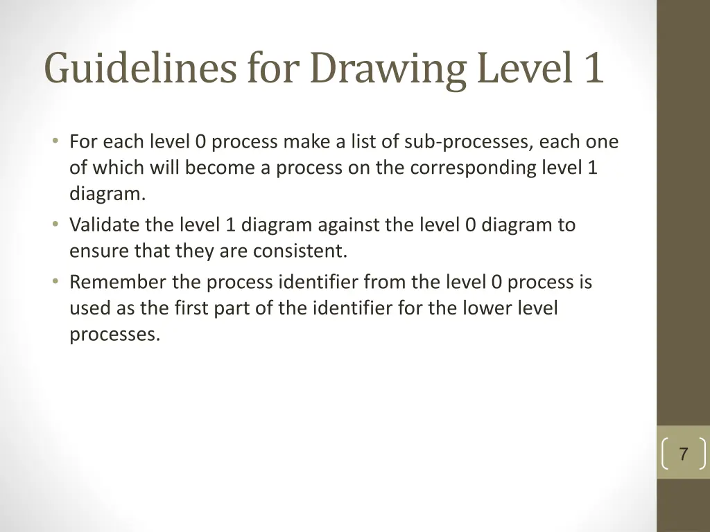 guidelines for drawing level 1