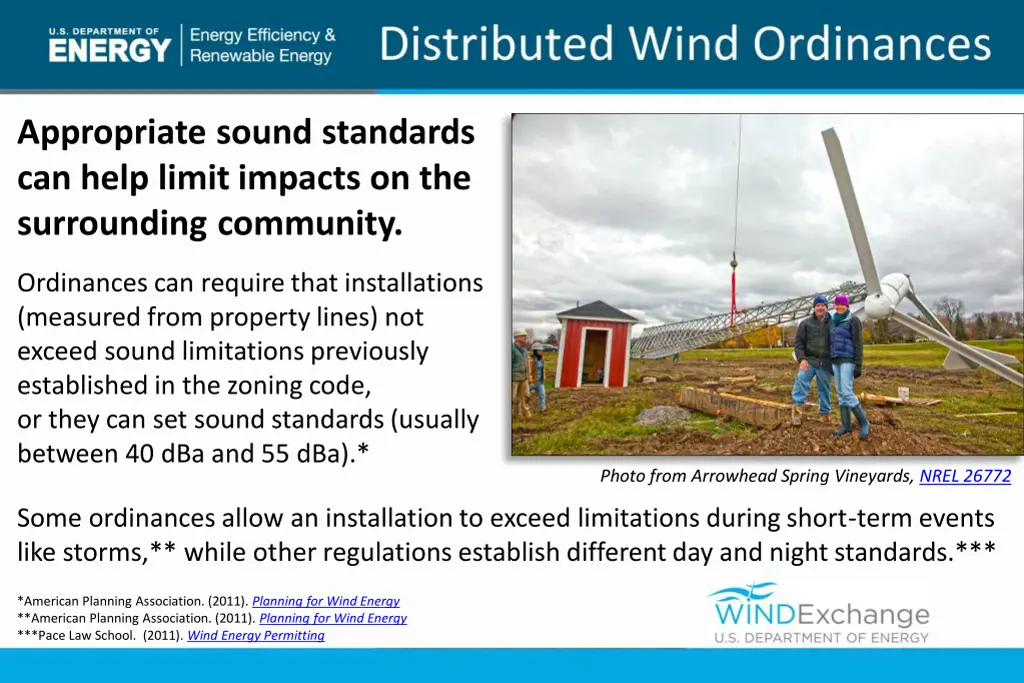 appropriate sound standards can help limit